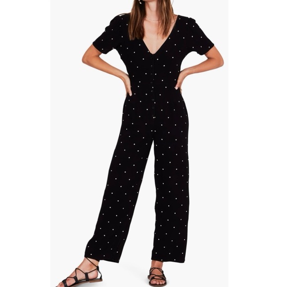 Amuse Society -on the bridge side crop jumpsuits - size :XS - Picture 1 of 3